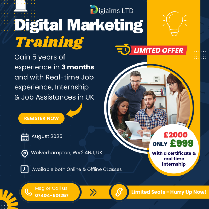 Digital Marketing Training + Internship